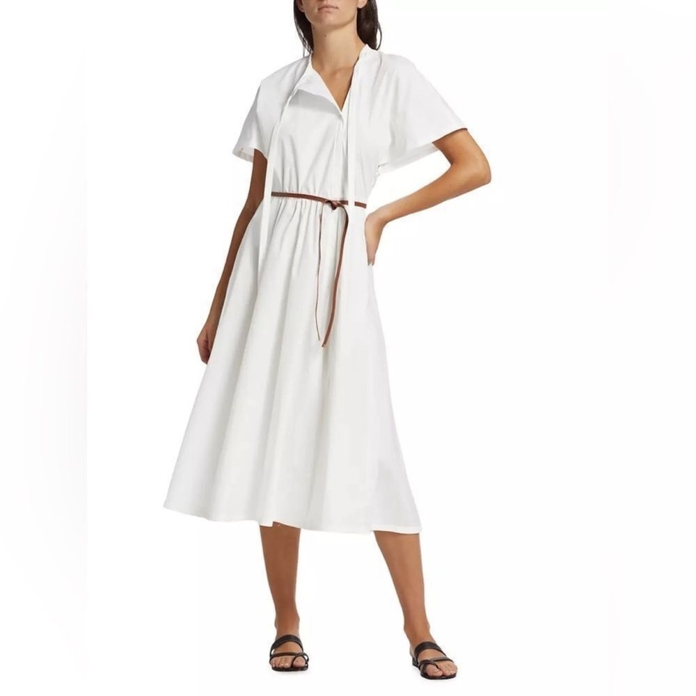 NEW Altuzarra Rhodea Poplin Midi Dress Size 38 French 6 US